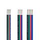 Shielded Wire,Flexible Silicone Wire, 4 Pin Electrical Wire 5m Extension Cable SM JST Connector Tinned Copper Wires For 5050 RGB LED Strip Light Module Controller Multipurpose accessories ( Color : 22