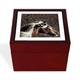 CafePress Modern Horse Brown Leather Texture Keepsake Memory Jewelry Box