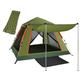 ARTETHYS Camping Tent Pop Up 4 Man Tent with Sleeping Mat Family Dome Tent Waterproof with Removable Rainfly Mesh Windows Carry Bag for Outdoor