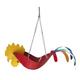 Creative Flying Bird Flowerpot, Hangable Dwarf Planter Pot, Bright Colorful Bird Hanging Planter, Metal Hanging Planter Imitation Animal Flowerpot, for Indoor Outdoor Plants Garden Decoration (F)