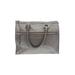 Cole Haan Leather Satchel: Gray Bags