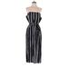 Dress Forum Casual Dress: Black Stripes Dresses - Women's Size Large