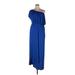 Sweet Lovely by Jen Casual Dress - Maxi: Blue Dresses - Women's Size X-Large