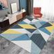 Xiaosua Indoor Outdoor Rug Short Pile Rug rug for girls bedroom 200x250CM washable rug blue Modern Colorful Geometric Pattern Teen Rug x large area rugs