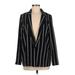 Divided by H&M Blazer Jacket: Black Stripes Jackets & Outerwear - Women's Size Medium