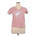 Next Level Apparel Short Sleeve T-Shirt: Pink Tops - Women's Size X-Large