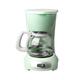 Semi-Automatic 0.6L Electric Latte Espresso Coffee Maker Mini Moka Drip Cafe American Coffee Brewing Machine Tea Pot Boiler Coffee Machines (Color : Green)