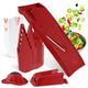 Börner V1 ClassicLine Mandoline Professional Set (8 pcs.) • V-Slicer Classic + Safety Guard + Accessories • Vegetable Cutter • Kitchen Slicer (Red)