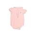 Ralph Lauren Short Sleeve Onesie: Pink Bottoms - Size 6 Month