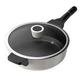 WBDHEHHD Maifan Stone Non-Stick Pan, 30CM Wok Steak Frying pan with Glass lid, Suitable for All stoves, Including Induction Vision