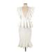 Bebe Cocktail Dress: Ivory Dresses - New - Women's Size Large