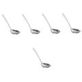 Alipis 5pcs Stainless Steel Hot Pot Spoon Stainless Steel Serving Spoons Serving Spoons Stainless Steel Metal Soup Ladle Portable Spoon Soup Spoons Stainless Steel Cooking Utensils