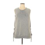 Ann Taylor Sweater Vest: Gray Sweaters & Sweatshirts - Women's Size X-Large