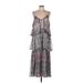 Meadow Rue Casual Dress - DropWaist: Gray Dresses - Women's Size 8