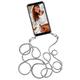 ONEFLOW Removable Mobile Phone Chain Compatible with Samsung Galaxy S24 Plus - Case with Strap, Mobile Phone Case with Metal Chain for Hanging, Fine Silver