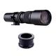 telephoto lens HUIOP 500mm F/8.0-32 Multi Coated Super Telephoto Lens Manual Zoom + T-Mount to NEX E-Mount Adapter Ring Kit Replacement for A9 A7 A7R A7S A5000 A6000 A6500 NEX-7 NEX-5 NEX-6 Cameras