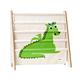 3 Sprouts Children's Book Rack - Space-Saving Kids Bookshelf and Bookcase - Perfect for Children's Room and Nursery Storage, Dragon