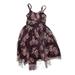 Zenzi Special Occasion Dress - Party: Purple Floral Motif Skirts & Dresses - Kids Girl's Size 14