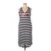 Love Chesley Casual Dress: White Stripes Dresses - Women's Size 2X