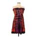 Joolay Casual Dress: Purple Graphic Dresses - Women's Size Medium