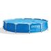 Intex Round Metal Frame Outdoor Backyard Above Ground Swimming Pool Plastic in Blue | 12' x 30" | Wayfair 28210EH