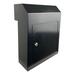 Plugsharge Rainproof Mailbox Door Drop Box, Locking Metal Mailbox Door Mounted for Keys, Deposit, Payment, Mails Steel in Black/Gray | Wayfair