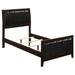 Coaster Furniture Carlton Upholstered Bed Cappuccino and Black
