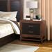 2-drawer Nightstand, No Assembly Required, Two-Tone Finish