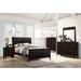 Coaster Furniture Carlton Upholstered Bed Cappuccino and Black