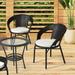 Polytrends Fading Free All Weather Outdoor Patio Dining Chair Seat Cushions - (Set of 4)