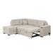 Multi Color Sectional - Latitude Run® Hadsall 3 - Piece Upholstered Sectional, Linen | 33.5 H x 87.4 W x 54.7 D in | Wayfair
