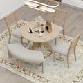 Red Barrel Studio® 5-Piece Dining Table Set, Wood | Wayfair F1A2515C2F5A45A5BC535B58288E268B