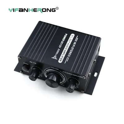 AK170 12V Mini 400W HIFI Digital Stereo Audio Verstärker FM Amplificador In AMP Auto Hause Radio Theater mikrofon Image