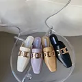 Scarpe donna mocassini pantofole da donna donna Mule Low Pantofle Rivet muli morbidi 2023 scivoli in