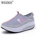 WDZKN Donne Casual Scarpe Antiscivolo Leggeri Su Piattaforma del Cuneo scarpe Da Tennis Delle Donne