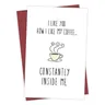 1pc freche Kaffee Valentinstag Karte-lustige Valentinstag Karte für Freund Valentinstag Geschenk für