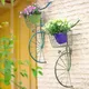 Vintage Do Old Stand for Flowers Wall Face Bicycle Pots for Plants Garden Iron Flower T1