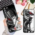 Coque de téléphone Anime Black Berserk Guts coque souple noire Samsung Galaxy S23 S22 S21 S20 FE