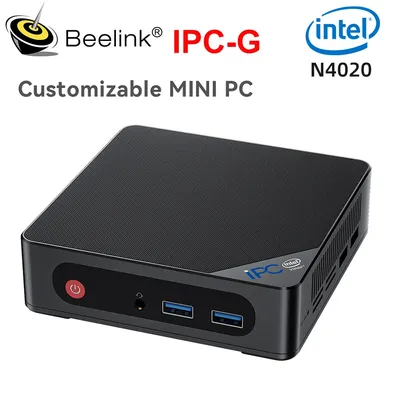 Beelink Fanless Customembroidered Mini PC IPC-G Intel Celeron N4020 jusqu'à 2.8GHz DDR4 SSD