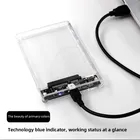2,5 Zoll HDD/SSD-Gehäuse transparent HDD-SSD-Gehäuse USB 2,0 USB 3,0 mobile Festplatte Fall USB 3,1 Typ C Sata für Laptop-Tablet