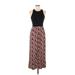 Ann Taylor LOFT Outlet Casual Dress - Maxi: Burgundy Dresses - Women's Size X-Small