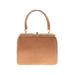 Leather Satchel: Tan Animal Print Bags