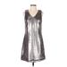 Banana Republic Casual Dress: Silver Dresses - New - Women's Size 2