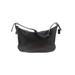 Coach Leather Shoulder Bag: Black Solid Bags