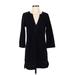 J.Crew Casual Dress - Sweater Dress: Black Dresses - Women's Size Small