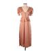 Danielle Bernstein Casual Dress - Midi: Brown Dresses - Women's Size 0