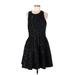 Banana Republic Cocktail Dress - DropWaist: Black Jacquard Dresses - New - Women's Size 10