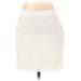 J.Crew Casual Skirt: Ivory Jacquard Bottoms - Women's Size 2