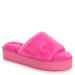 MUK LUKS Platform Slipper - Womens M Size 7-8 Pink Sandal Medium