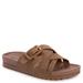 MUK LUKS Grand Shayna Sandal - Womens 9 Brown Sandal Medium